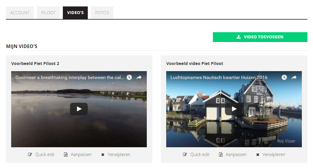 Nieuw op DRONES.nl: pilotenpagina's Nieuw op DRONES.nl: pilotenpagina's