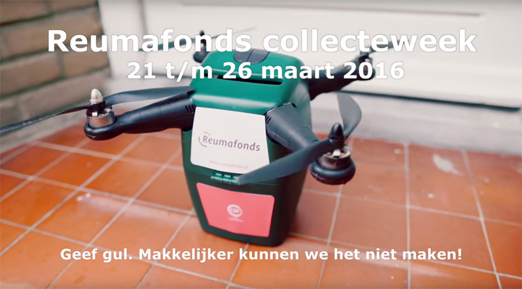 De nieuwe collectant van het Reumafonds: Collectocopter De nieuwe collectant van het Reumafonds: Collectocopter