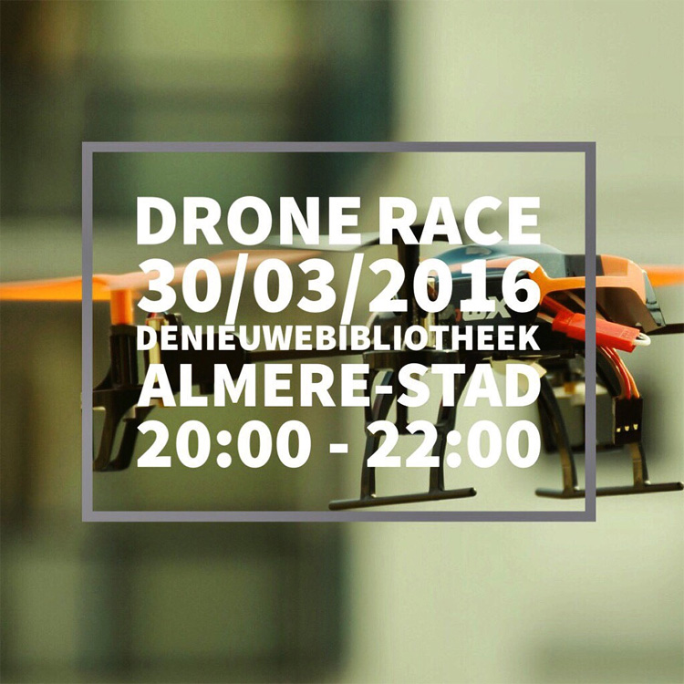Drone Race in De Nieuwe Bibliotheek in Almere Drone Race in De Nieuwe Bibliotheek in Almere