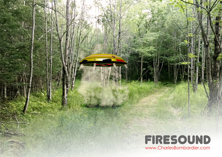 Firesound drone blust branden zonder water Firesound drone blust branden zonder water