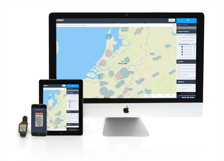 AirMap app verbetert communicatie tussen dronepiloten en luchtvaart AirMap app verbetert communicatie tussen dronepiloten en luchtvaart