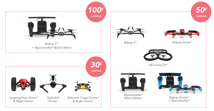 Parrot geeft klanten geld terug bij aankoop drones Parrot geeft klanten geld terug bij aankoop drones