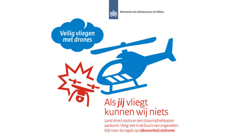 Nieuwe overheidscampagne: Vliegvelden zijn niet voor drones Nieuwe overheidscampagne: Vliegvelden zijn niet voor drones