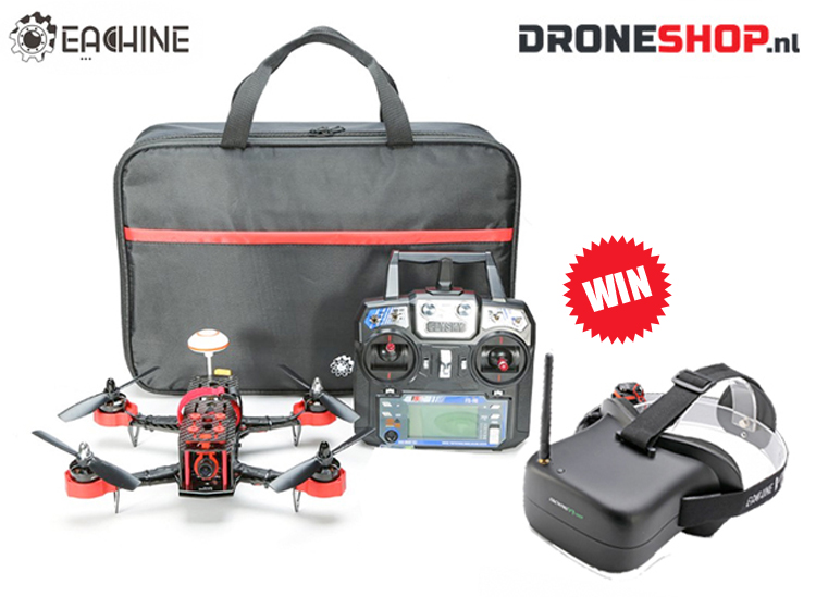 Win een complete Eachine Falcon FPV set van Droneshop.nl Win een complete Eachine Falcon FPV set van Droneshop.nl