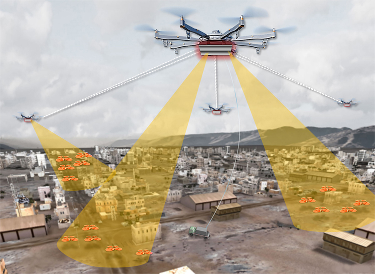 DARPA ontwikkelt drone vangnet programma DARPA ontwikkelt drone vangnet programma