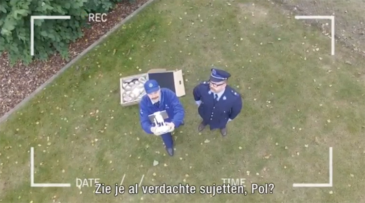 Zo zoekt de Belgische politie met drones naar migranten Zo zoekt de Belgische politie met drones naar migranten