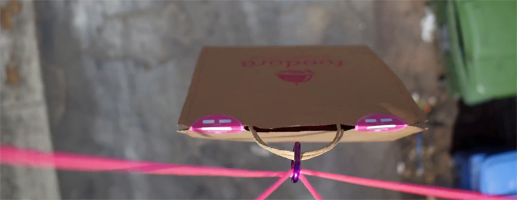 Foodora bezorgt portie nachos per drone Foodora bezorgt portie nachos per drone