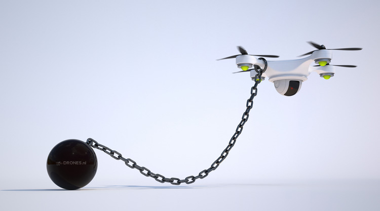 Drone gespot boven Super Bowl training Drone gespot boven Super Bowl training