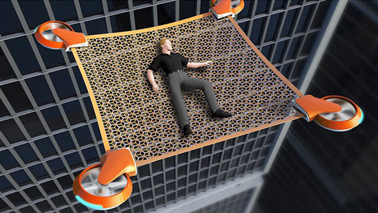 Chinese studenten ontwerpen 'drone net' om levens te redden Chinese studenten ontwerpen 'drone net' om levens te redden